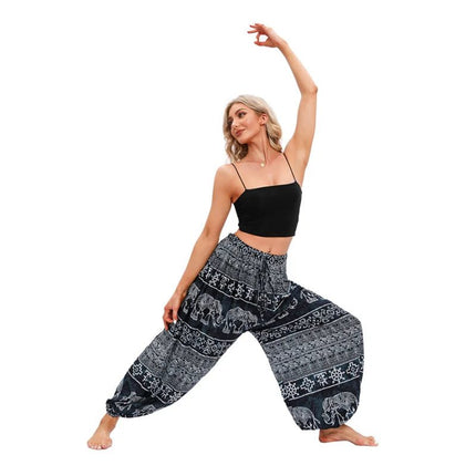 Harem Pants Women Boho High Waist Yoga Pants - Harem Pants - UXST - Mad Fly Essentials