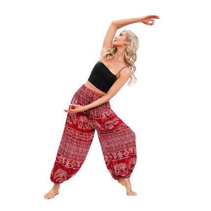 Harem Pants Women Boho High Waist Yoga Pants - Harem Pants - UXST - Mad Fly Essentials