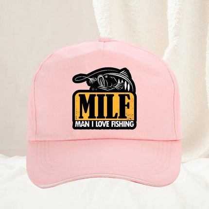 Hat Men Love Fishing Vintage Trucker Cap - Hat - orchid - Mad Fly Essentials