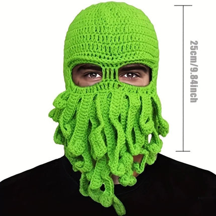 Hat Octopus Beanies Solid Woolen Headgear - Hat - PangKE - Mad Fly Essentials
