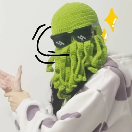 Hat Octopus Beanies Solid Woolen Headgear - Hat - PangKE - Mad Fly Essentials
