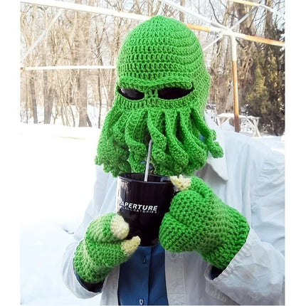 Hat Octopus Beanies Solid Woolen Headgear - Hat - PangKE - Mad Fly Essentials