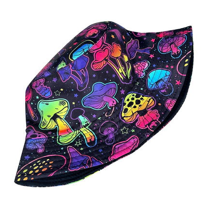 Hat Psychedelic Mushroom 3D Sun Bucket Hat - Hat - OCCA - Mad Fly Essentials