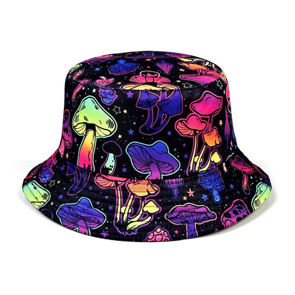Hat Psychedelic Mushroom 3D Sun Bucket Hat - Hat - OCCA - Mad Fly Essentials