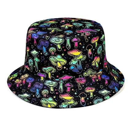 Hat Psychedelic Mushroom 3D Sun Bucket Hat - Hat - OCCA - Mad Fly Essentials