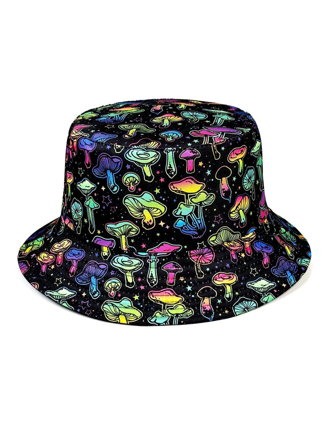 Hat Psychedelic Mushroom 3D Sun Bucket Hat - Hat - OCCA - Mad Fly Essentials