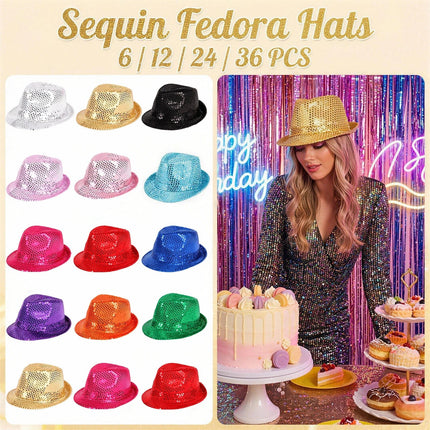Hat Sequin Birthday Party Retro Costume Photo Dress Hats - Hat - LDSLYJR - Mad Fly Essentials