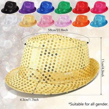 Hat Sequin Birthday Party Retro Costume Photo Dress Hats - Hat - LDSLYJR - Mad Fly Essentials