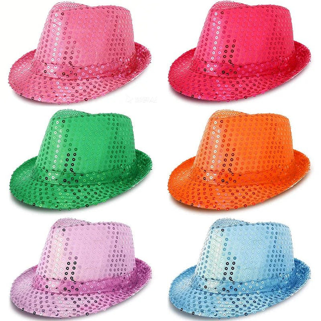 Hat Sequin Birthday Party Retro Costume Photo Dress Hats - Hat - LDSLYJR - Mad Fly Essentials