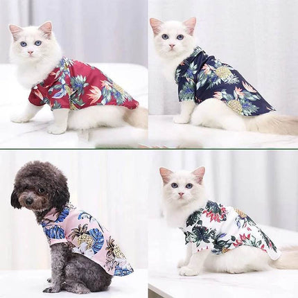 Hawaiian Dog Summer Beach Pet Hoodies - Mad Fly Essentials