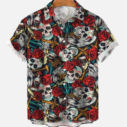 Hawaiian Shirt Men Animal Octopus Short Party Shirt - Hawaiian Shirt - Owlstream - Mad Fly Essentials