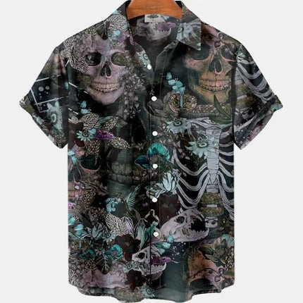 Hawaiian Shirt Men Animal Octopus Short Party Shirt - Hawaiian Shirt - Owlstream - Mad Fly Essentials