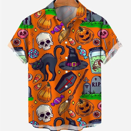 Hawaiian Shirt Men Animal Octopus Short Party Shirt - Hawaiian Shirt - Owlstream - Mad Fly Essentials