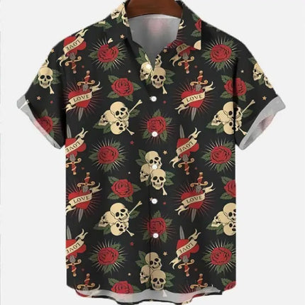Hawaiian Shirt Men Animal Octopus Short Party Shirt - Hawaiian Shirt - Owlstream - Mad Fly Essentials