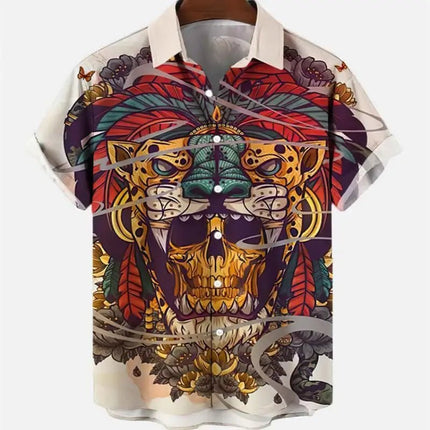 Hawaiian Shirt Men Animal Octopus Short Party Shirt - Hawaiian Shirt - Owlstream - Mad Fly Essentials
