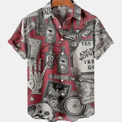 Hawaiian Shirt Men Animal Octopus Short Party Shirt - Hawaiian Shirt - Owlstream - Mad Fly Essentials