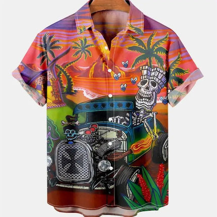 Hawaiian Shirt Men Animal Octopus Short Party Shirt - Hawaiian Shirt - Owlstream - Mad Fly Essentials