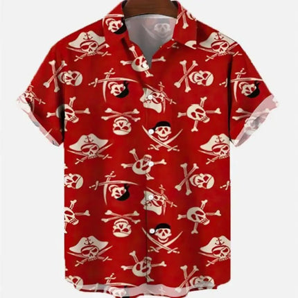 Hawaiian Shirt Men Animal Octopus Short Party Shirt - Hawaiian Shirt - Owlstream - Mad Fly Essentials