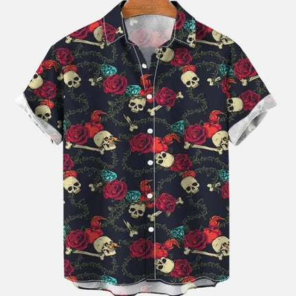 Hawaiian Shirt Men Animal Octopus Short Party Shirt - Hawaiian Shirt - Owlstream - Mad Fly Essentials