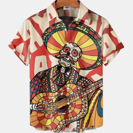 Hawaiian Shirt Men Animal Octopus Short Party Shirt - Hawaiian Shirt - Owlstream - Mad Fly Essentials