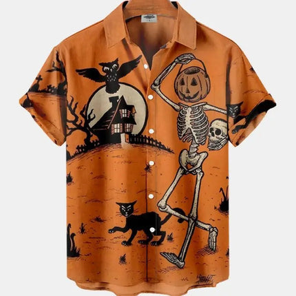 Hawaiian Shirt Men Animal Octopus Short Party Shirt - Hawaiian Shirt - Owlstream - Mad Fly Essentials