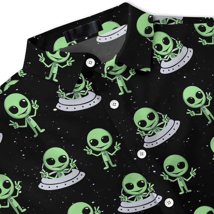 Hawaiian Shirt Men Funny Alien 3D Streetwear - Hawaiian Shirt - King Billion - Mad Fly Essentials
