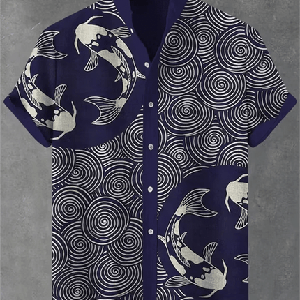 Hawaiian Shirt Men TIKI Red Octopus 3D Animal Shirt - Hawaiian Shirt - Wuiliy - Mad Fly Essentials