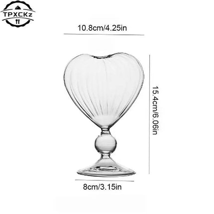 Heart Love Shaped Couple Glass Mug Gifts Decor - Gifts Decor - Light Magic - Mad Fly Essentials