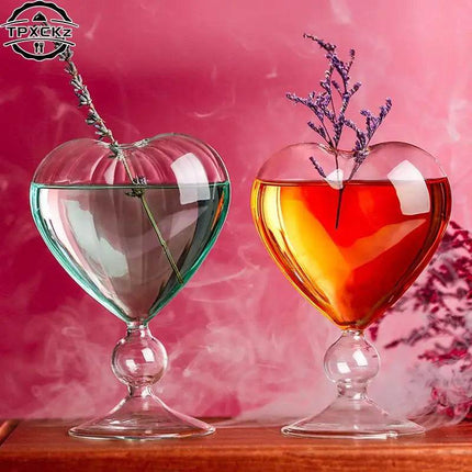 Heart Love Shaped Couple Glass Mug Gifts Decor - Gifts Decor - Light Magic - Mad Fly Essentials