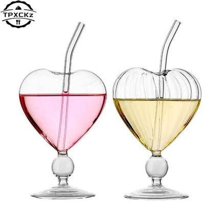 Heart Love Couple Glass Mug Gifts Decor - Mad Fly Essentials