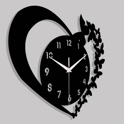 Heart shaped Butterfly Wall Clock - Wall Clock - joid'art - Mad Fly Essentials