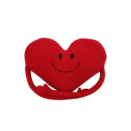 Smiling Face Love Plush Heart Pillow - Mad Fly Essentials