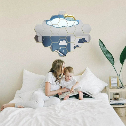 Hexagonal Mirror 3D Wall Sticker - Mad Fly Essentials