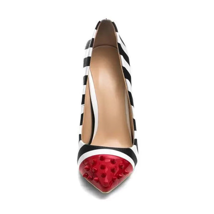 High Heels Women 12cm Yellow Zebra Striped Pump Heels - High Heels - Wetkiss - Mad Fly Essentials
