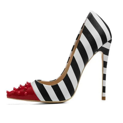 High Heels Women 12cm Yellow Zebra Striped Pump Heels - High Heels - Wetkiss - Mad Fly Essentials