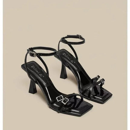 High Heels Women Red Black Gladiator Pump Heels - High Heels - JAYHW - Mad Fly Essentials