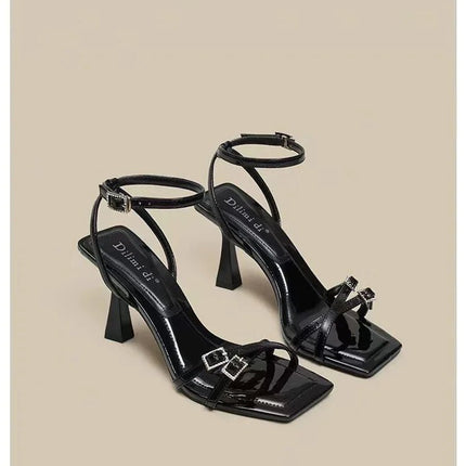 High Heels Women Red Black Gladiator Pump Heels - High Heels - JAYHW - Mad Fly Essentials