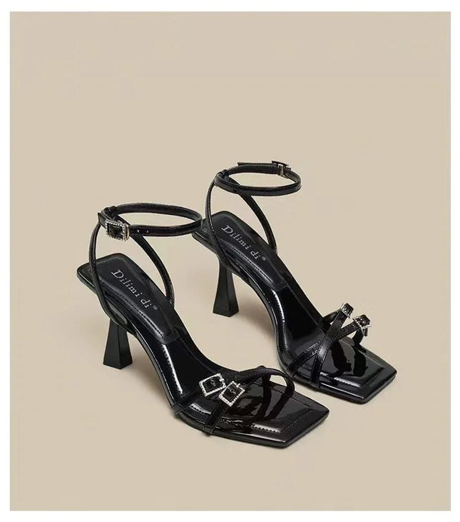 High Heels Women Red Black Gladiator Pump Heels - High Heels - JAYHW - Mad Fly Essentials