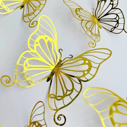 Hollow Butterfly 3D Wall Sticker - 3D Wall Sticker - Preferred diy clock - Mad Fly Essentials