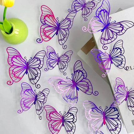 Hollow Butterfly 3D Wall Sticker - Mad Fly Essentials