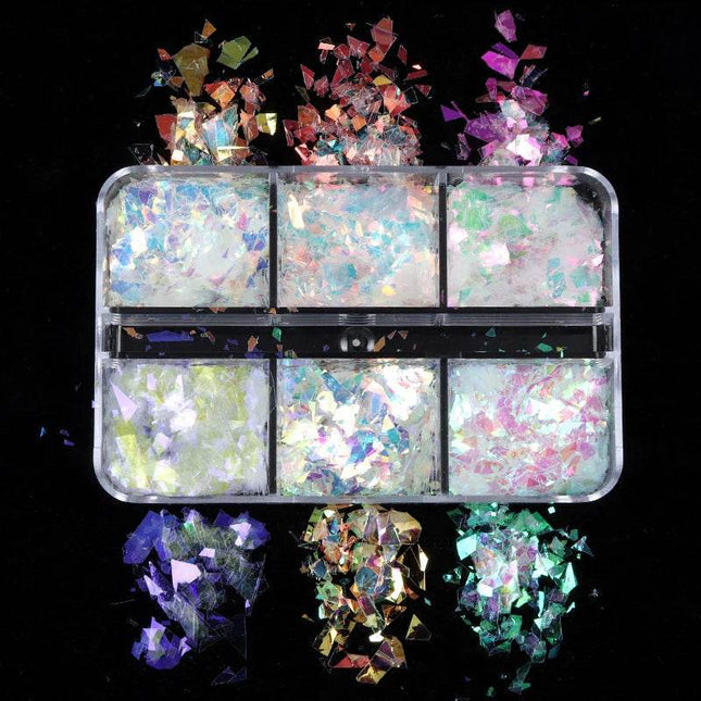 Holographic Irregular Sequins Art Kits Nail Essentials - Nail Essentials - RIKONKA - Mad Fly Essentials
