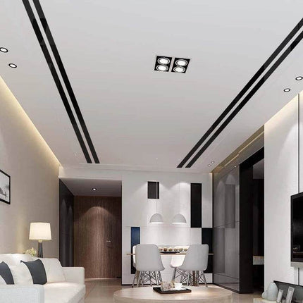 Home 20pc Rectangular Line Mirror 3D Wall Sticker - 3D Wall Sticker - Colorful Life - Mad Fly Essentials