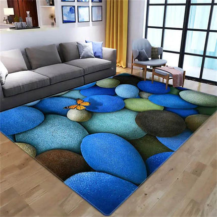 Home 3D Butterfly Animal Anti - Slip Modern Area Rug - Area Rug - WESSD - Mad Fly Essentials