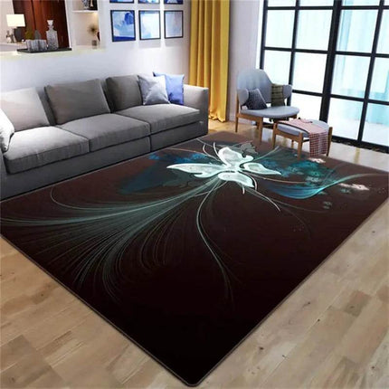 Home 3D Butterfly Animal Anti - Slip Modern Area Rug - Area Rug - WESSD - Mad Fly Essentials