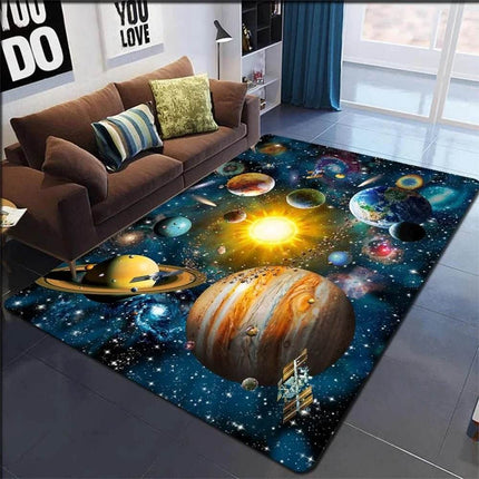 Home 3D Planet Galaxy Living Room Area Rug - Area Rug - WESSD - Mad Fly Essentials