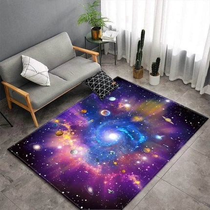 Home 3D Planet Galaxy Living Room Area Rug - Mad Fly Essentials