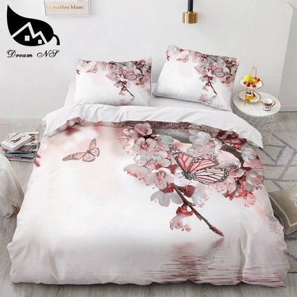 Home Black Red Rose Floral Duvet Set - Duvet Set - Sofa Design Labs - Mad Fly Essentials