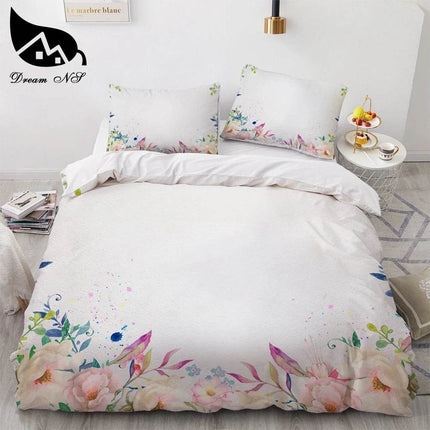 Home Black Red Rose Floral Duvet Set - Duvet Set - Sofa Design Labs - Mad Fly Essentials