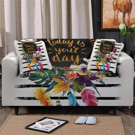 Home Blooming Flower Sofa Cover Slipcover - Slipcover - bedding Outlet - Mad Fly Essentials
