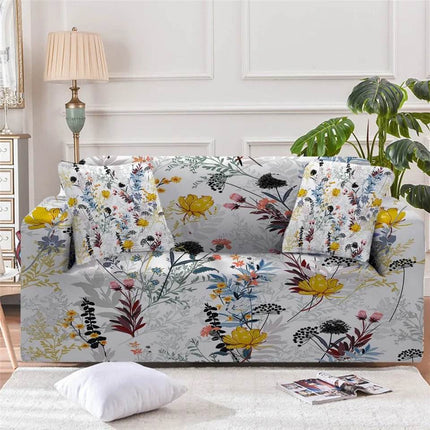 Home Blooming Flower Sofa Cover Slipcover - Slipcover - bedding Outlet - Mad Fly Essentials